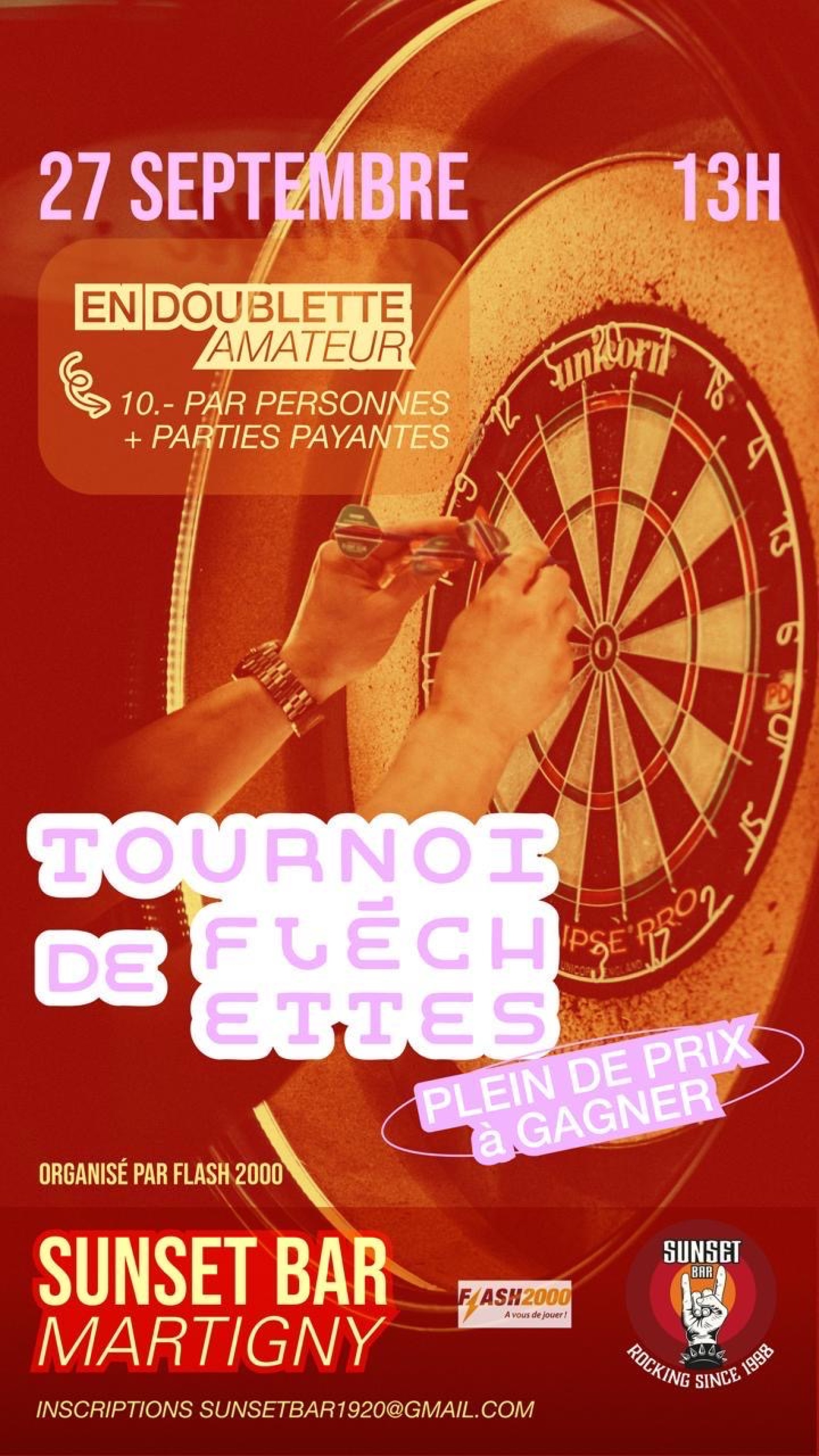 Tournoi Sunset Martigny 🎯électronique